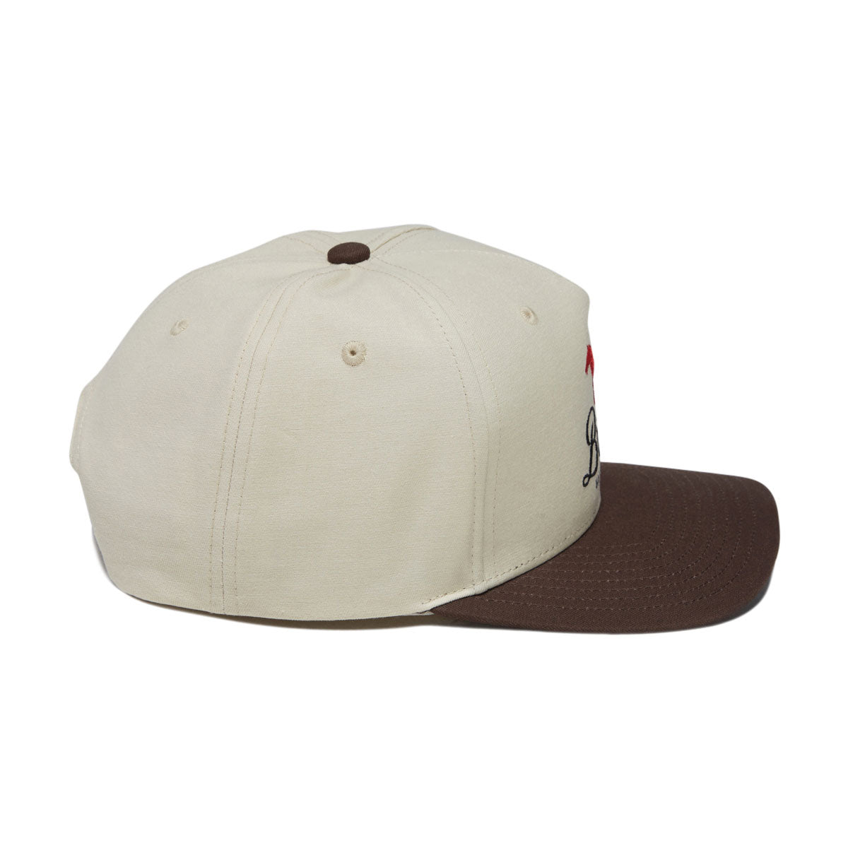 Brixton Leisure Snapback Hat - Khaki/Coco image 4