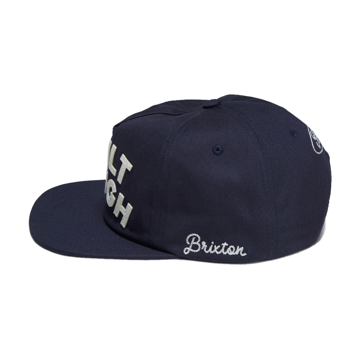 Brixton x Ford Built Tough Snapback Hat - American Navy/Wimbledon White image 3