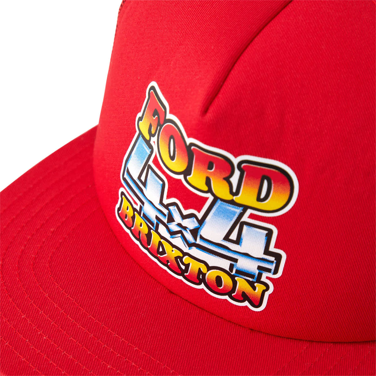 Brixton x Ford 4x4 Chrome Trucker Hat - Rangoon Red image 3