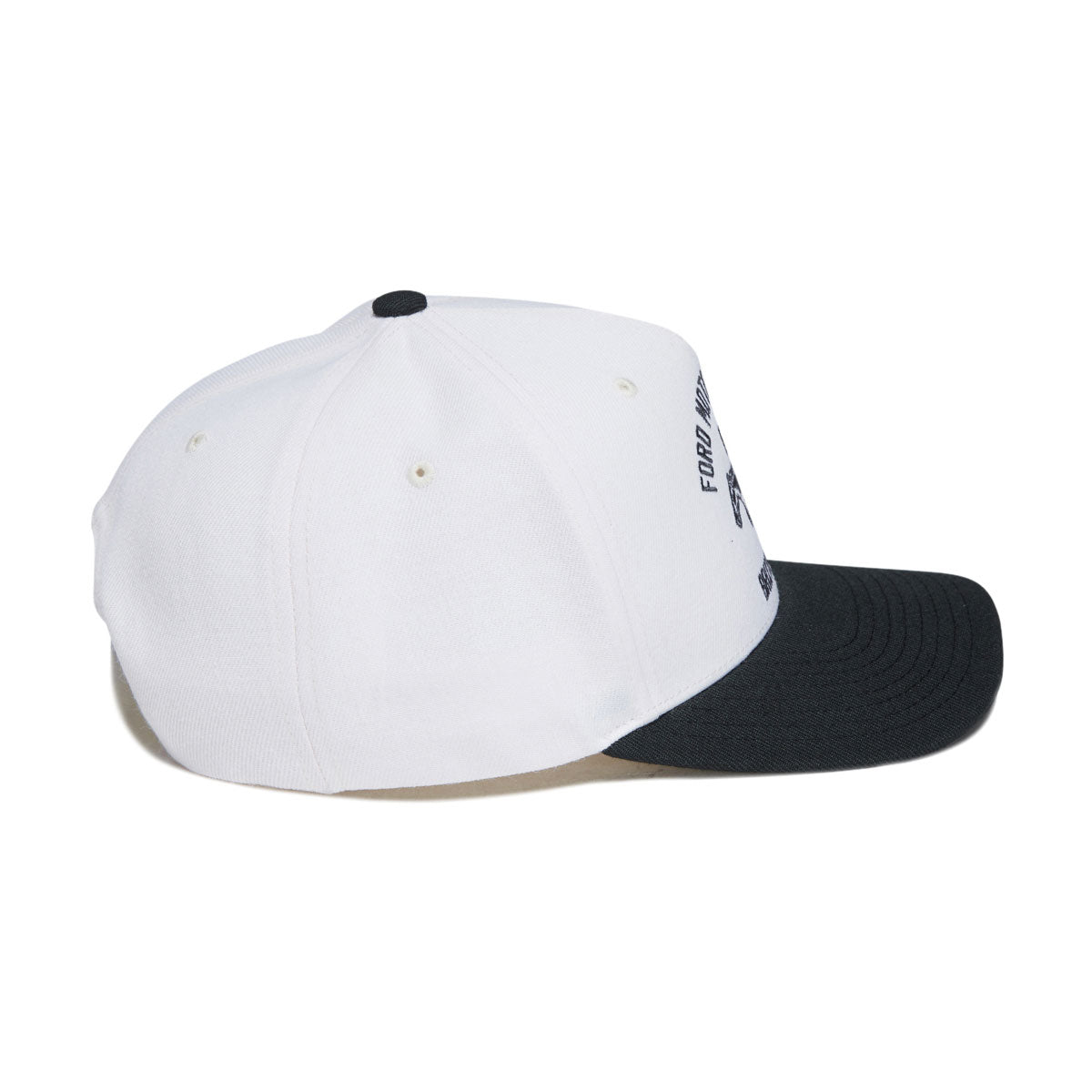 Brixton x Ford Mustang Snapback Hat - Wimbledone White/Burnt Rubber image 4