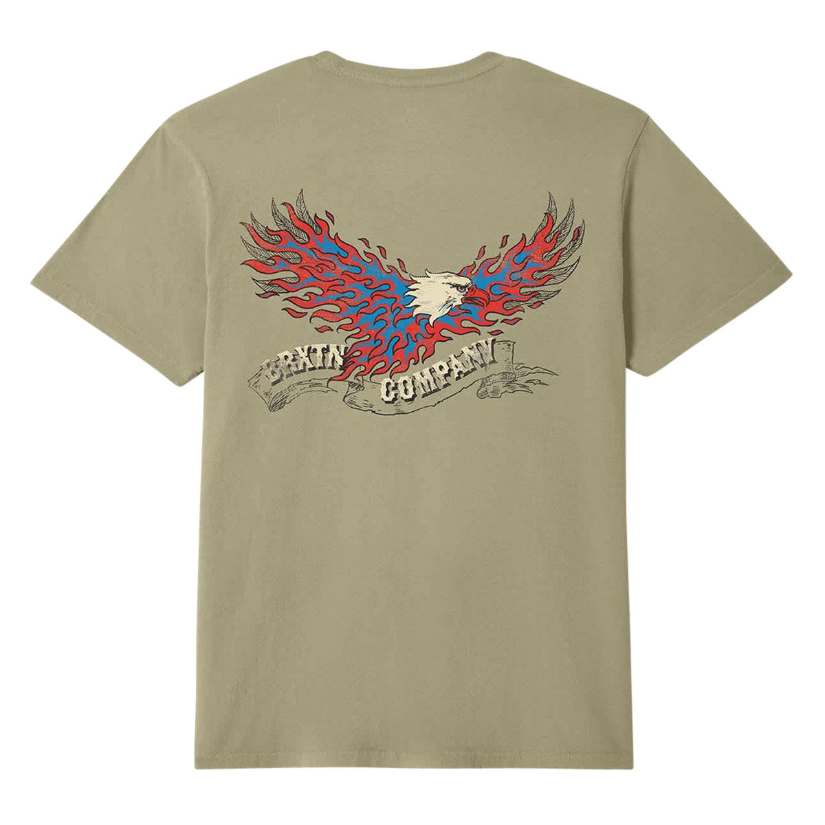 Brixton Blazing T-Shirt - Olive Surplus Worn Wash image 1