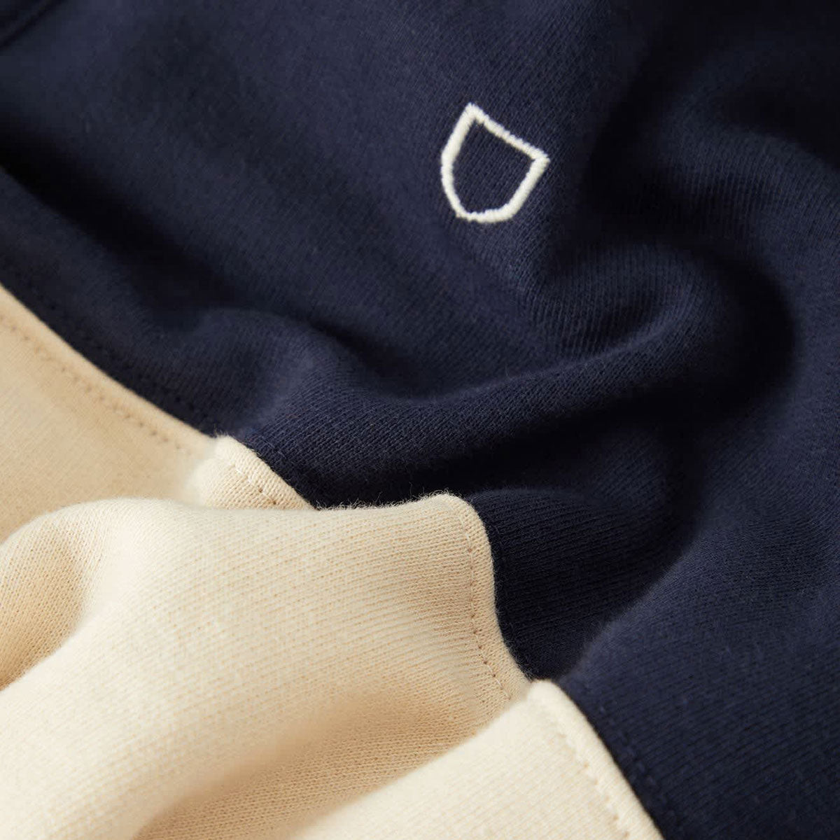 Brixton Danville Quarter Zip Fleece Sweatshirt - Navy/Whitecap image 4