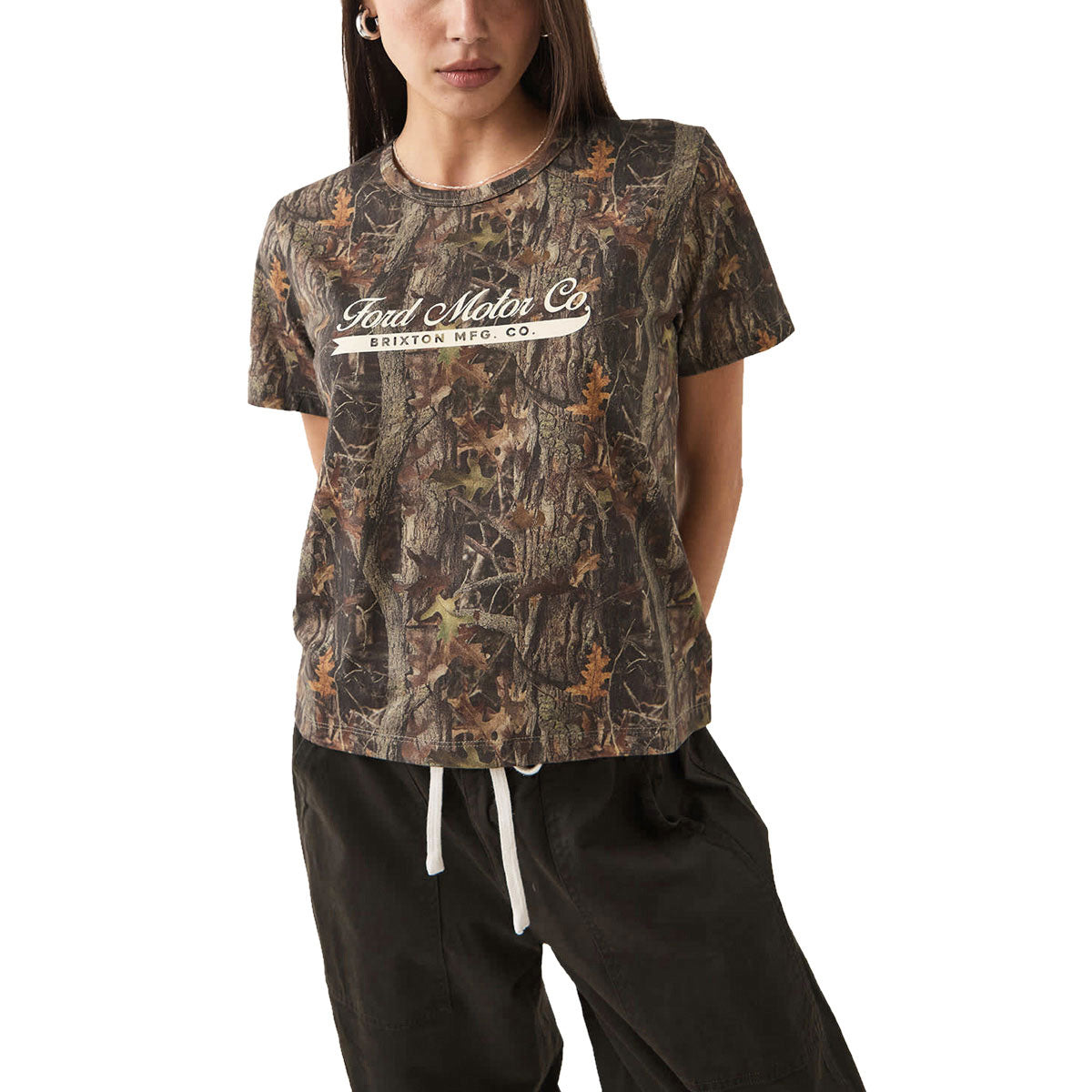 Brixton x Ford T-Shirt - Boxwood Green image 2