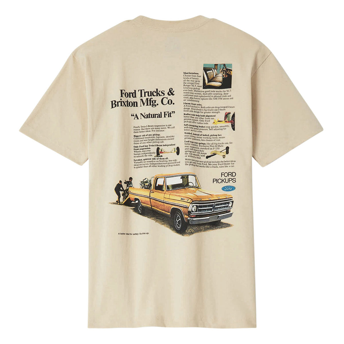 Brixton x Ford 71 Pickup T-Shirt - Wimbledon White image 1