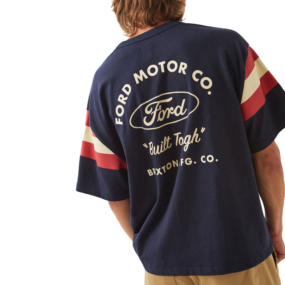 Brixton x Ford Built Tough Jersey Shirt - American Navy image 5