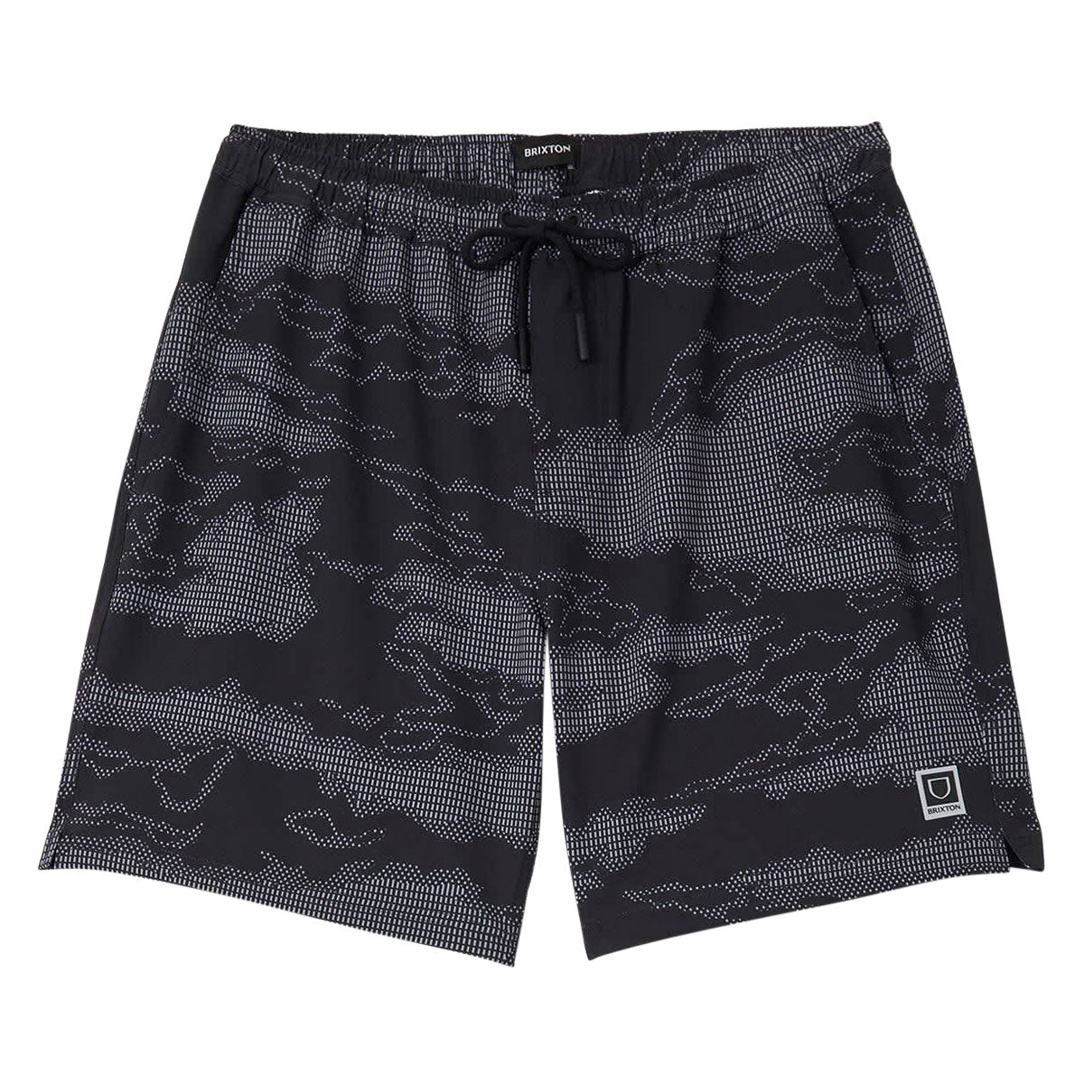 Brixton Journey Active Shorts - Black Camo image 1