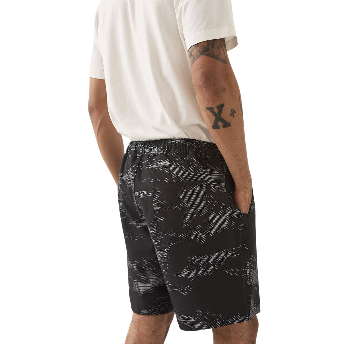 Brixton Journey Active Shorts - Black Camo image 4