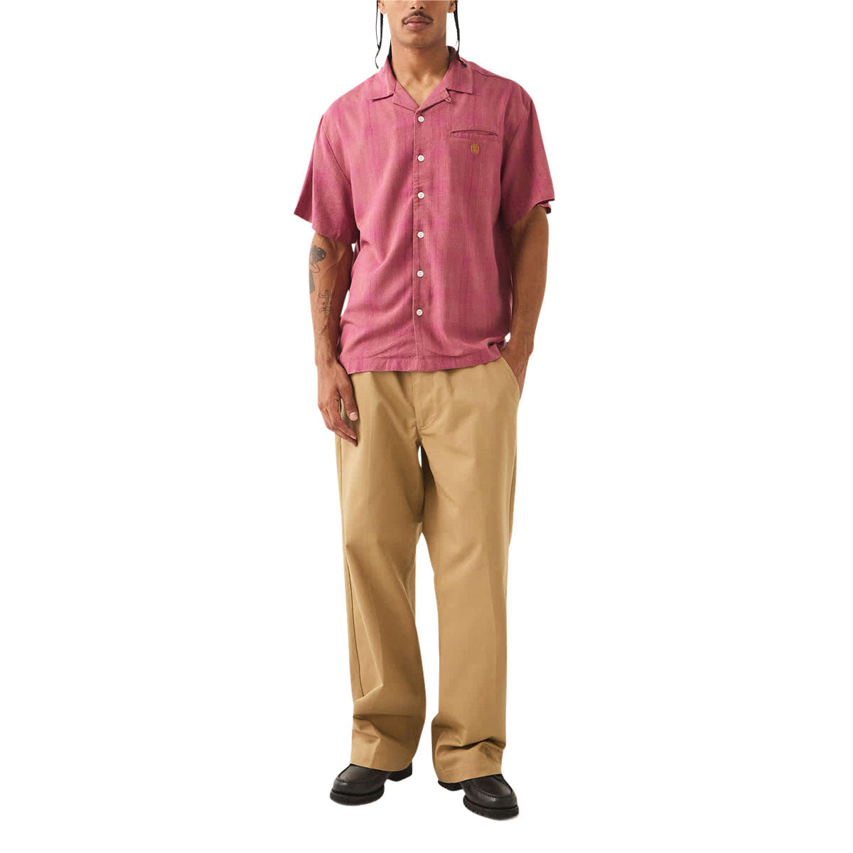 Brixton Trademark Chino Pants - British Khaki image 2