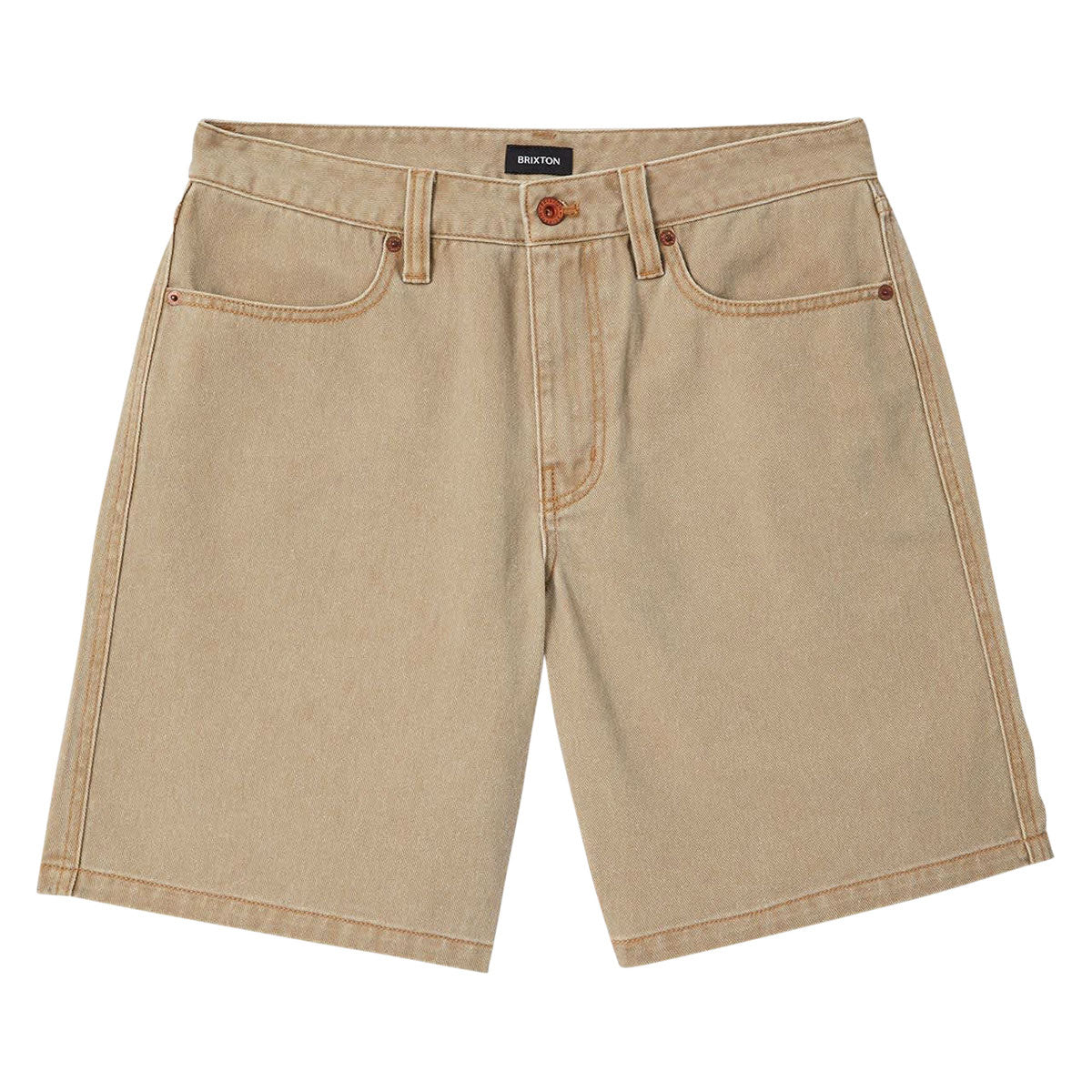 Brixton Relaxed Shorts - Washed British Khaki image 1