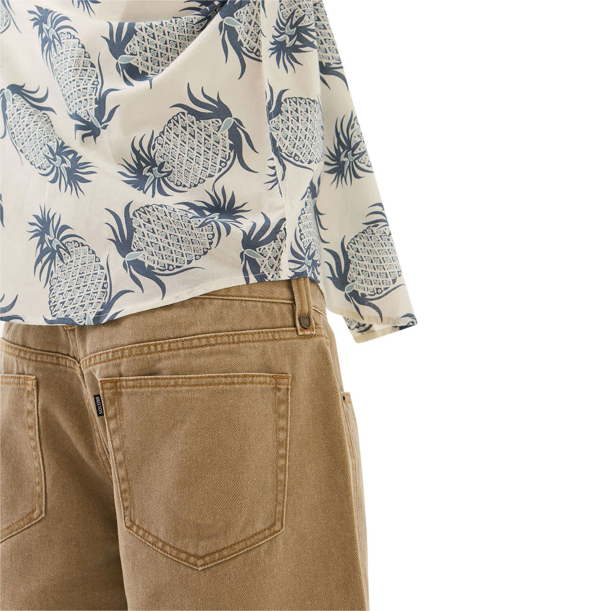 Brixton Relaxed Shorts - Washed British Khaki image 3