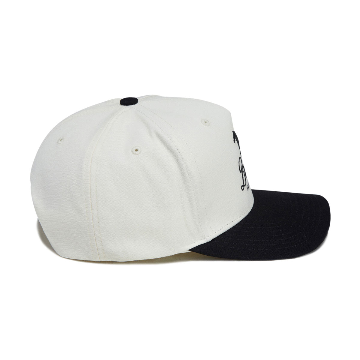 Brixton Leisure Snapback Hat - Off White/Black image 4