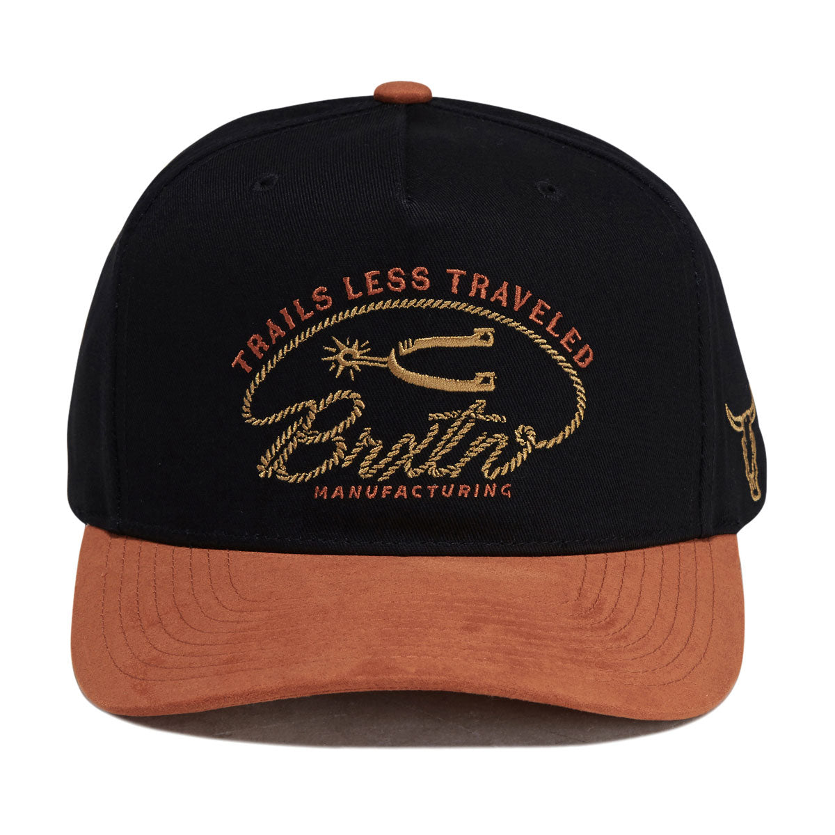 Brixton Trails Snapback Hat - Black/Red Earth image 5