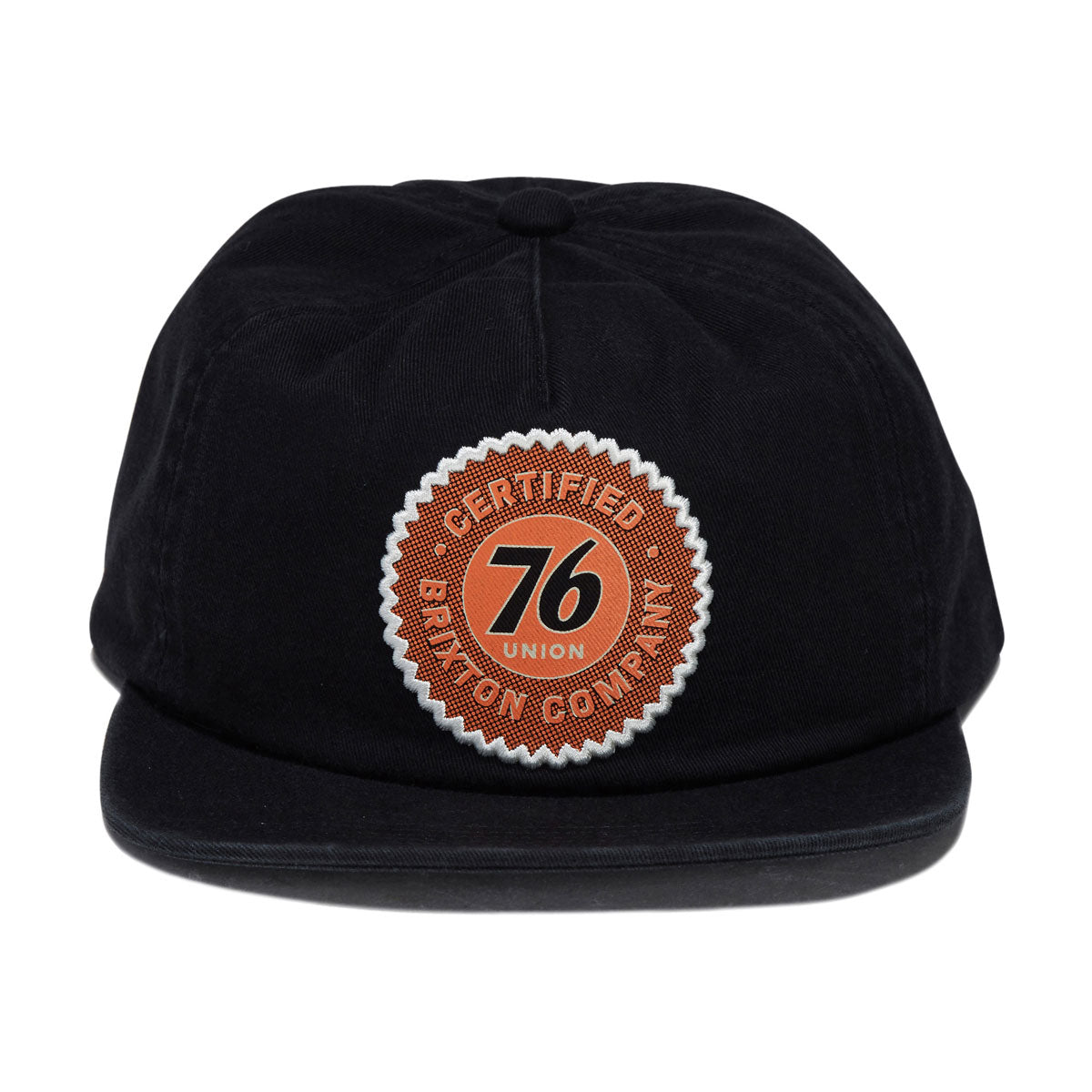 Brixton 76 Certified Snapback Hat - Washed Black image 5