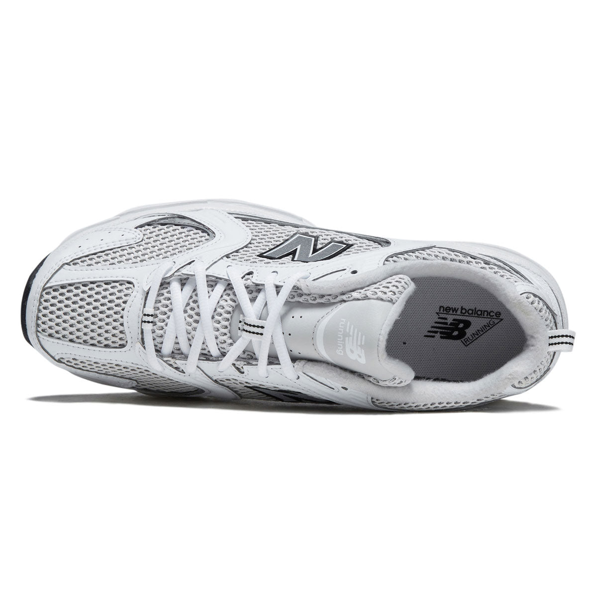 New Balance 530 Shoes - NB 103 White/Silver Metallic/Black image 3