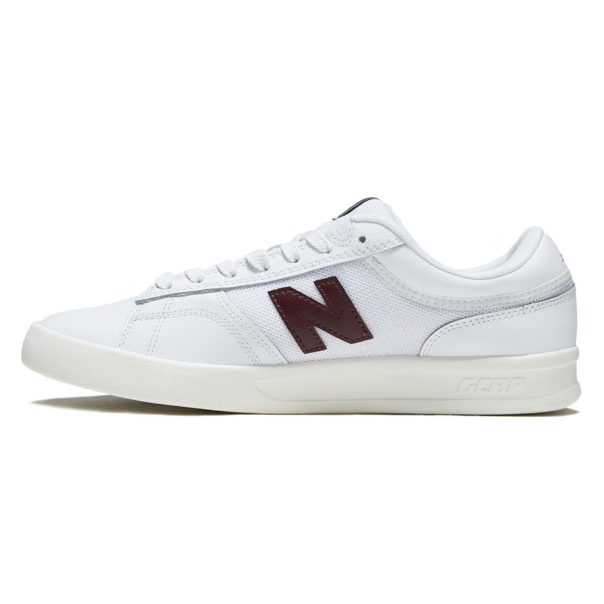 New Balance 430 Shoes - White/Burgundy image 2