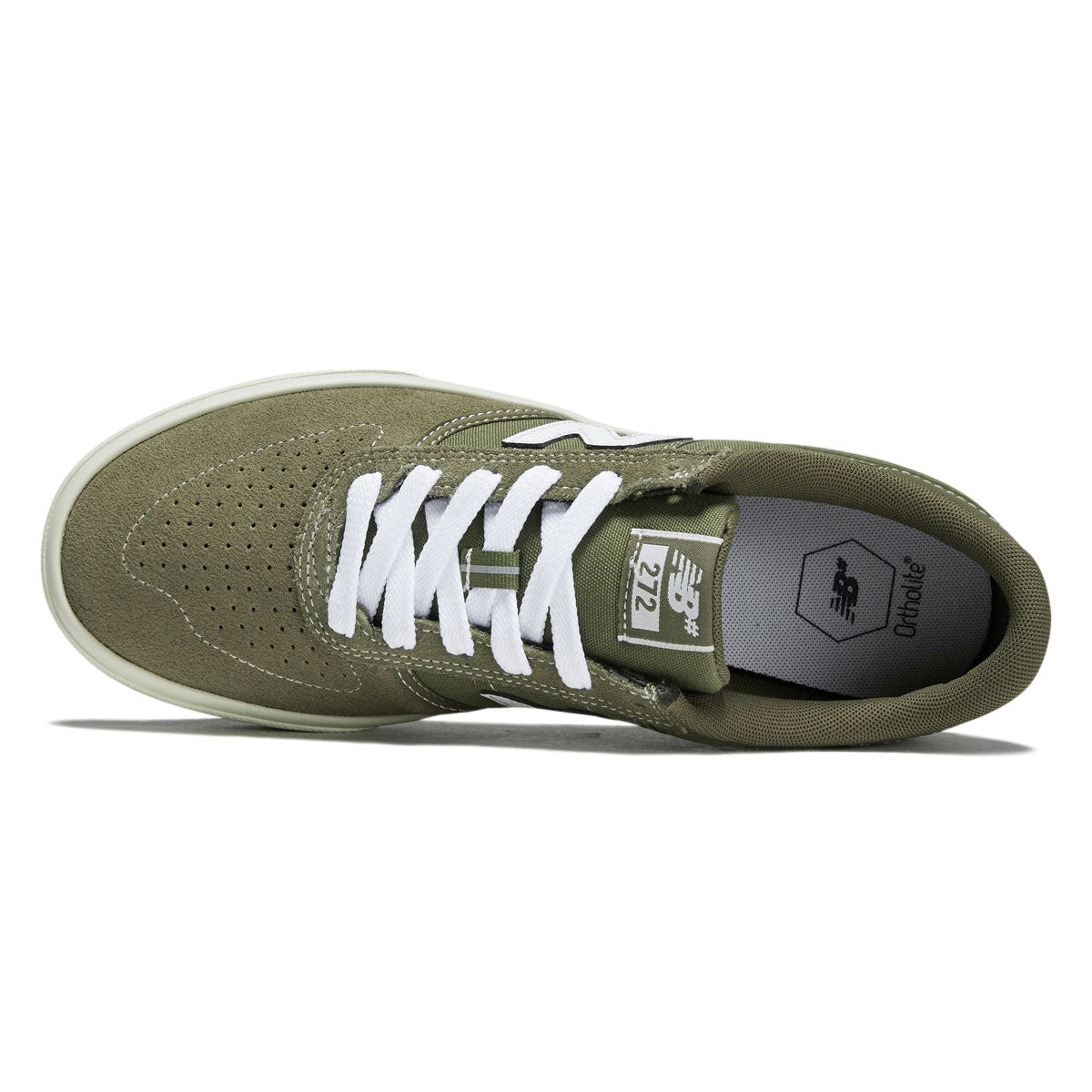 New Balance 272 Wide Shoes - Olive/White image 3