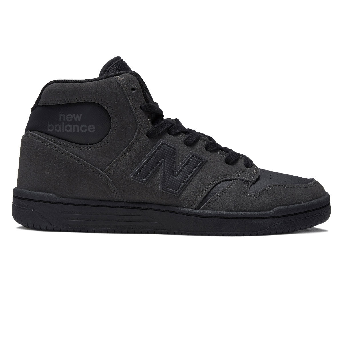 New Balance 480 Hi Wide Shoes - Charcoal/Black image 1