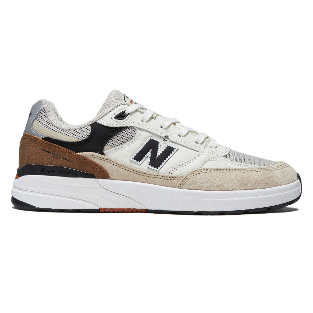 New Balance Andrew Reynolds 933 Shoes - Sea Salt/Brown image 1