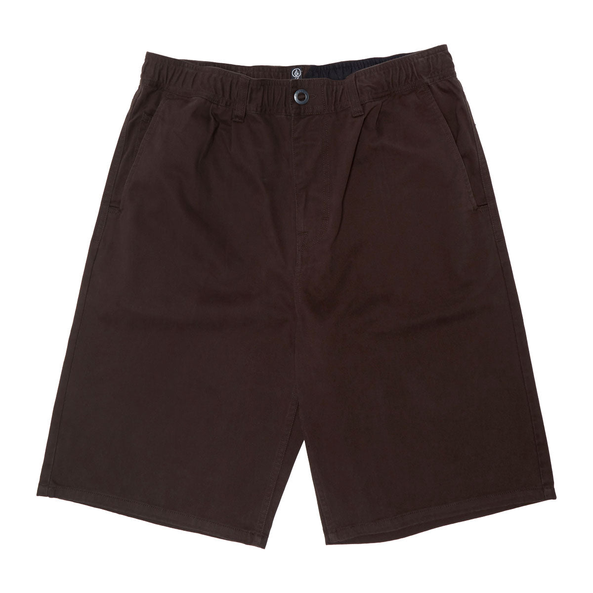 Volcom Chillow Plt Elastic Waist Chino VS 24 Shorts - Cacao image 1