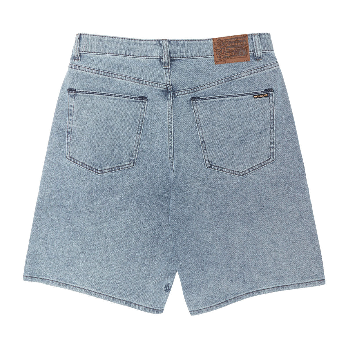 Volcom Billow Denim 22 Shorts - Dust Bowl Indigo image 5