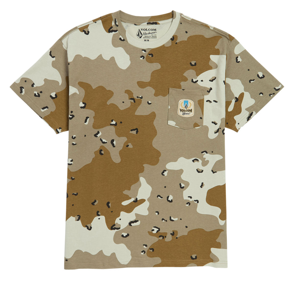 Volcom Desert Beers Pocket T-Shirt - Light Khaki image 1
