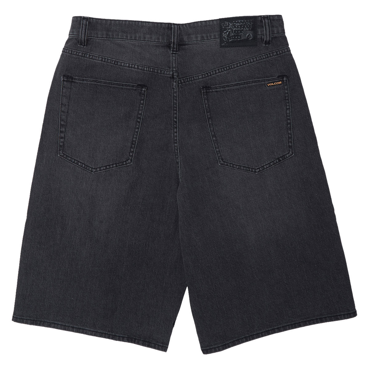 Volcom Chillow Denim 24 Shorts - Black Grey image 2