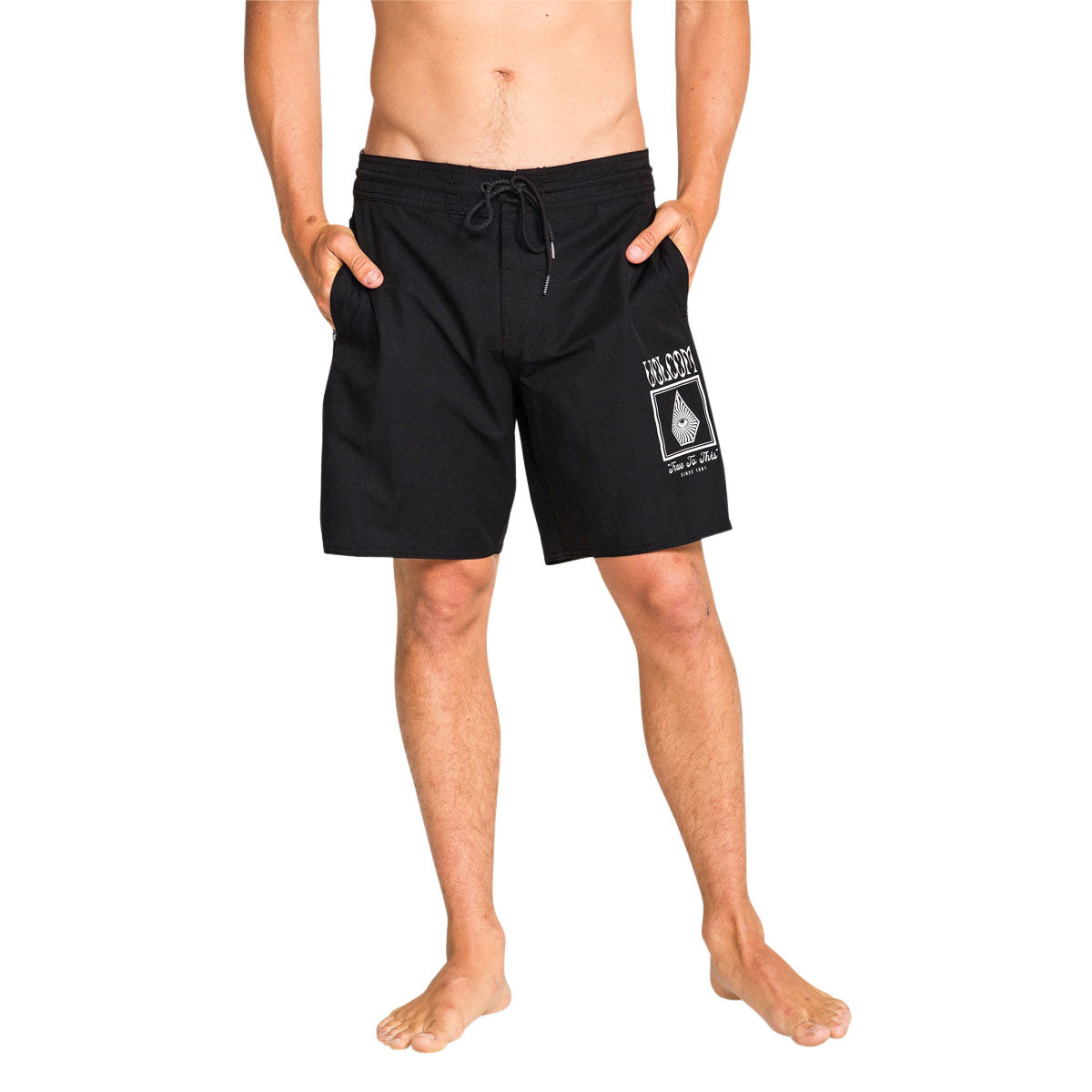 Volcom Yewster Loose Stoney 18 Boardshorts - Black image 3