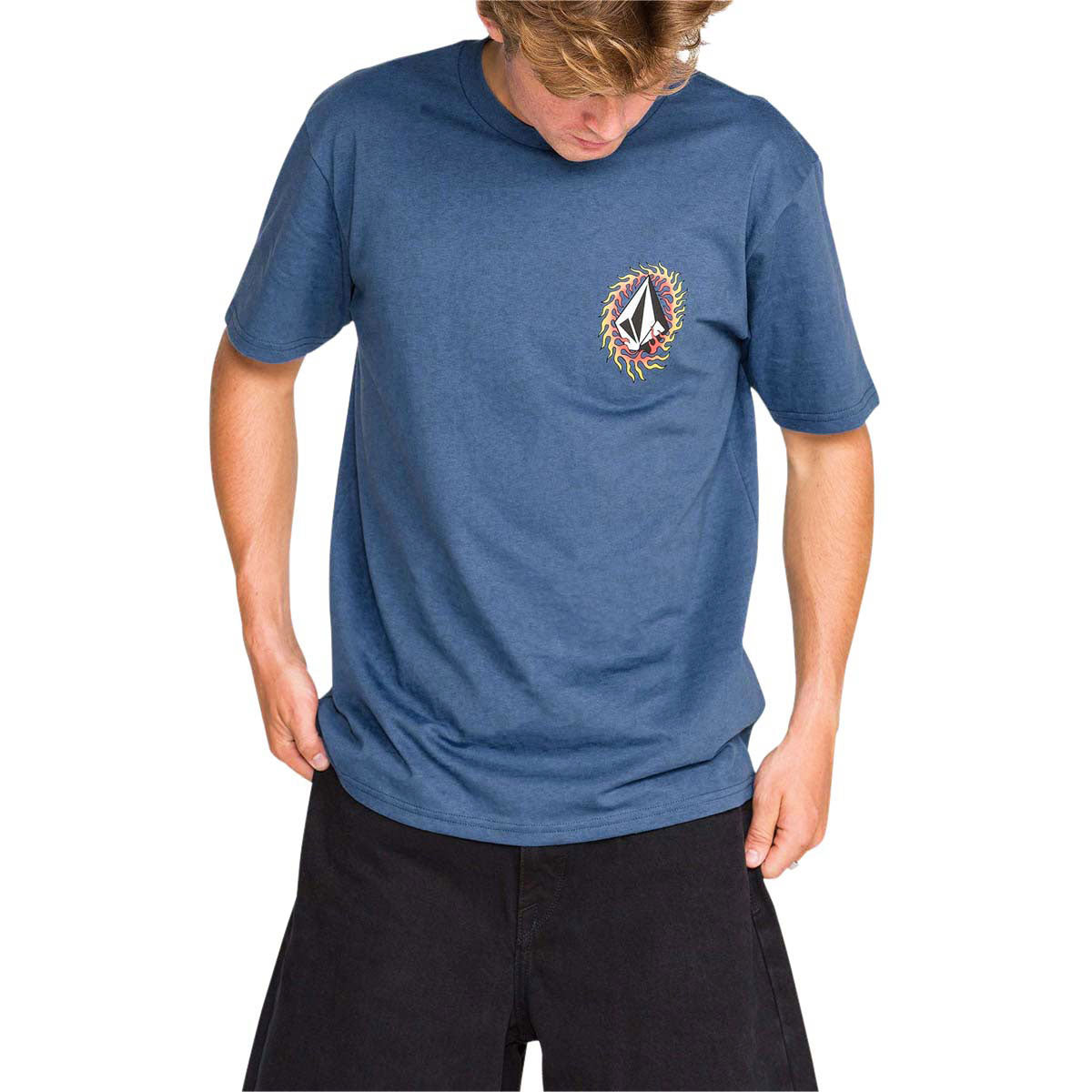 Volcom Ringafire T-Shirt - Light Navy image 3