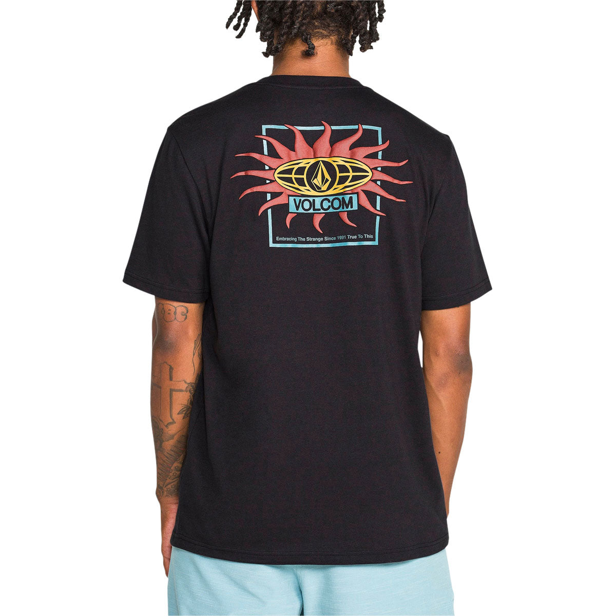 Volcom SPF91 T-Shirt - Washed Black Heather image 4