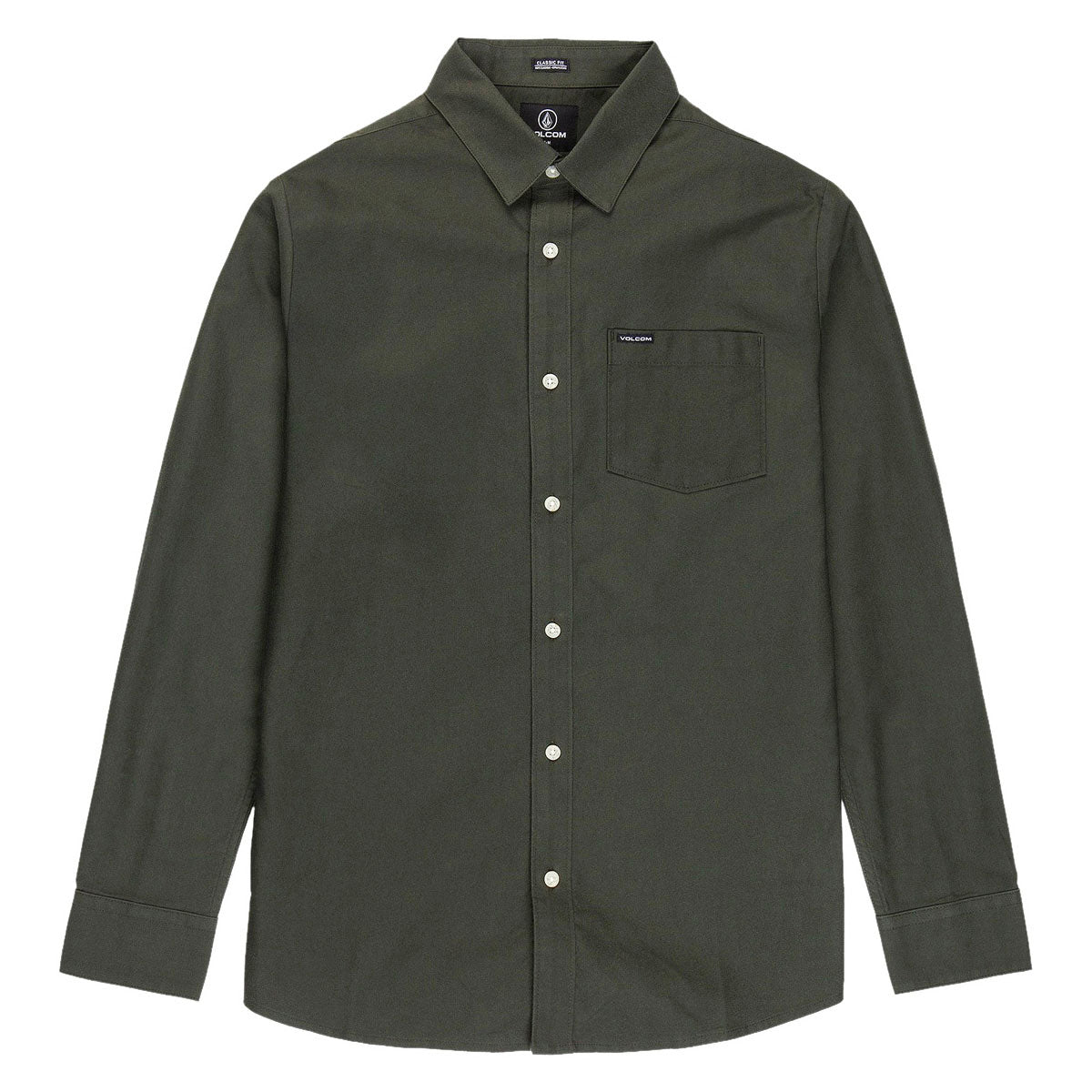 Volcom Veeco Oxford Long Sleeve Shirt - Climbing Ivy image 4