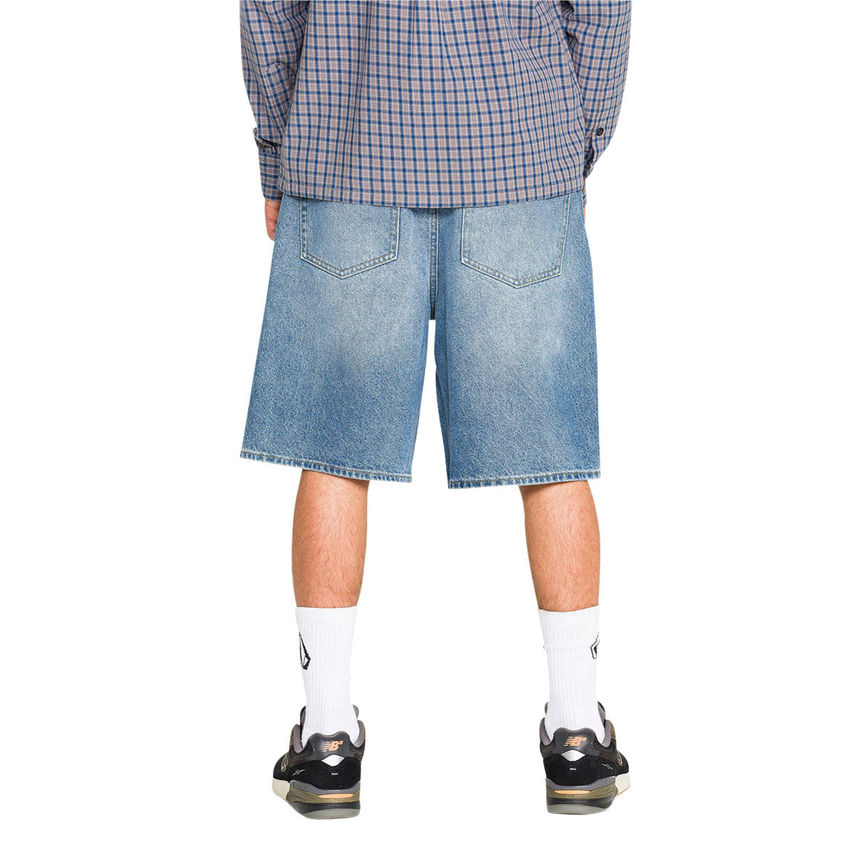 Volcom Billow Denim 22 Shorts - Euro Light Blue image 3