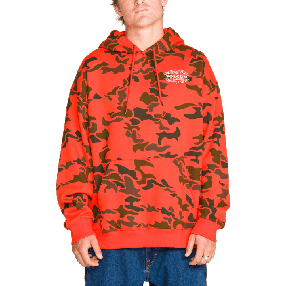 Volcom Talon Workwear Hoodie - Tangerine image 2