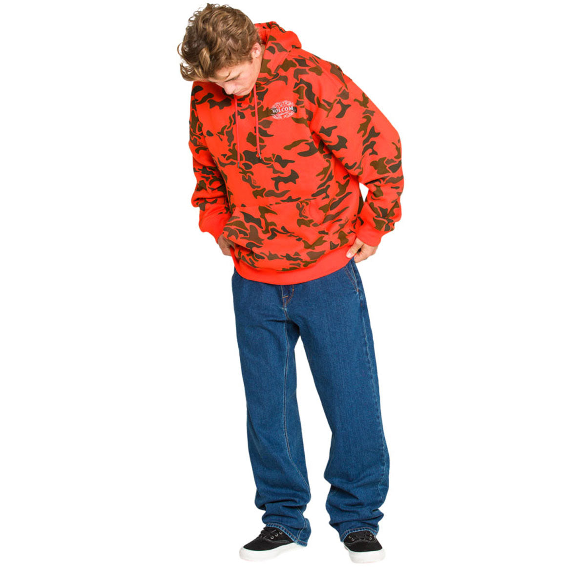 Volcom Talon Workwear Hoodie - Tangerine image 5