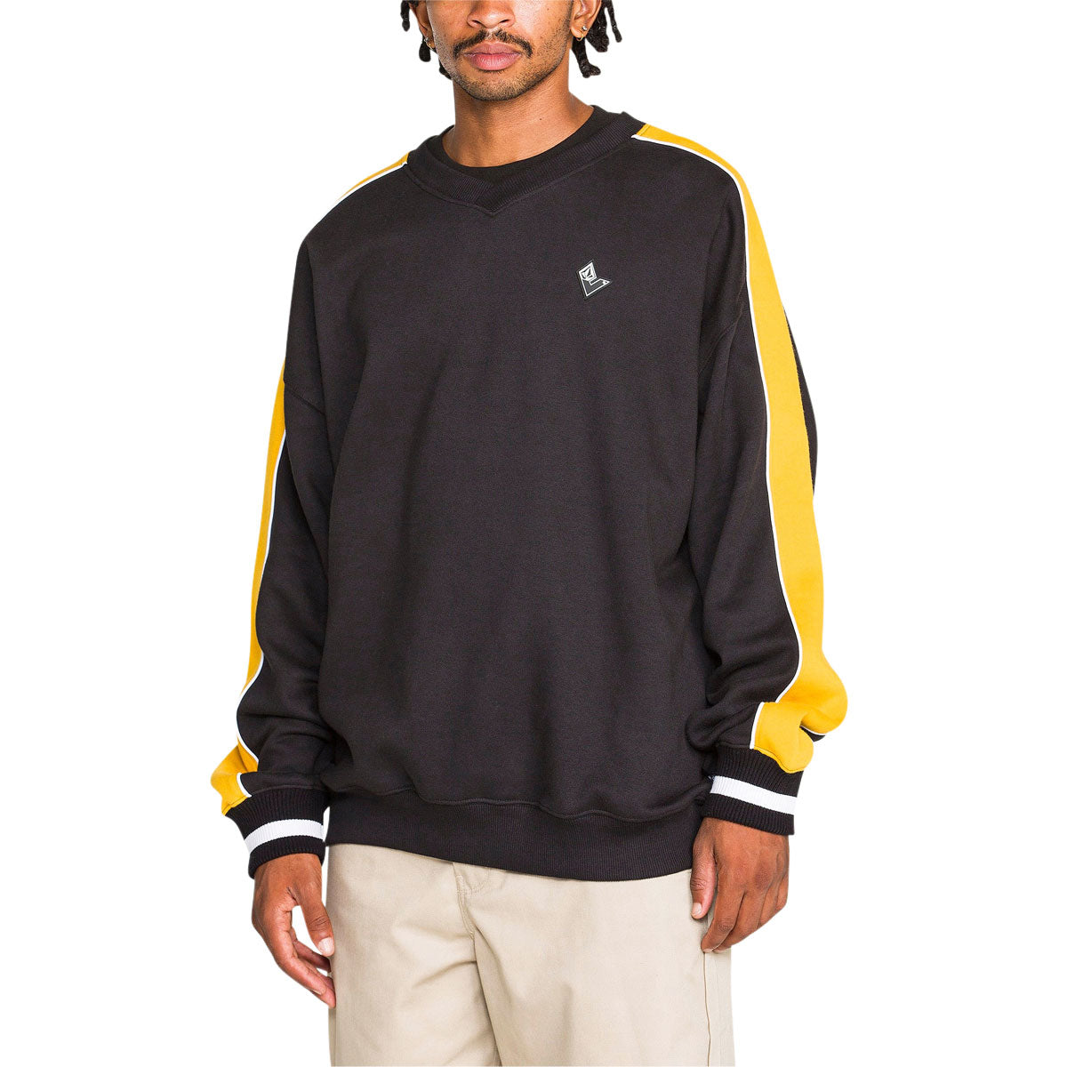 Volcom Flying Hi Crew Sweatshirt - Antique Black image 3