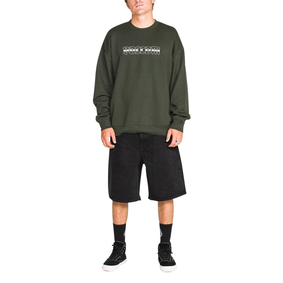 Volcom Dirty Work Crew Sweatshirt - Rosin image 3