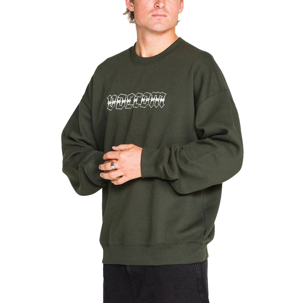 Volcom Dirty Work Crew Sweatshirt - Rosin image 4