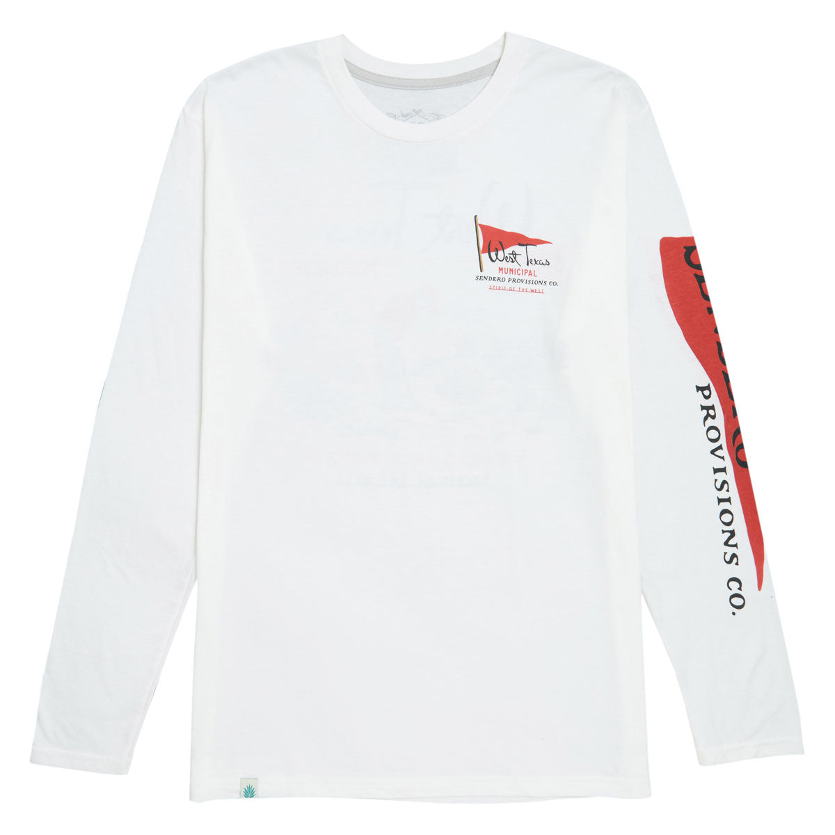 Sendero West Texas Municipal Long Sleeve T-Shirt - Vintage White image 2