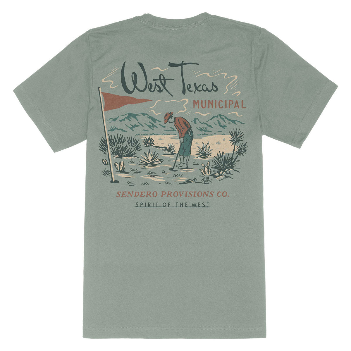 Sendero West Texas Municipal T-Shirt - Laguna image 1