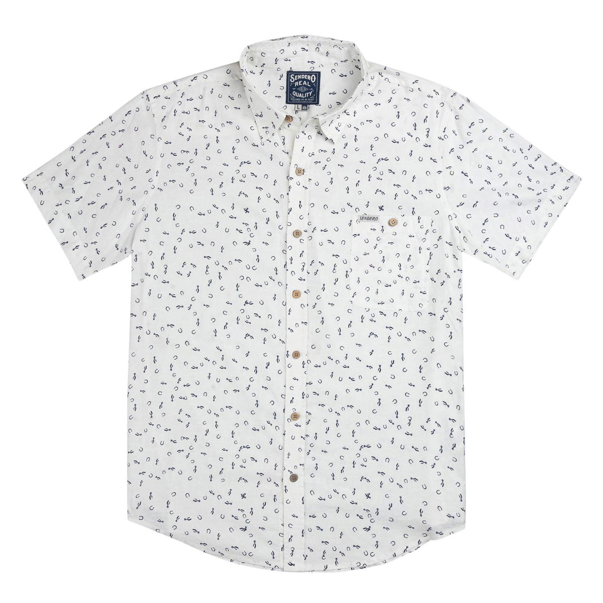Sendero City Slicker Shirt - Best Of Luck White image 1