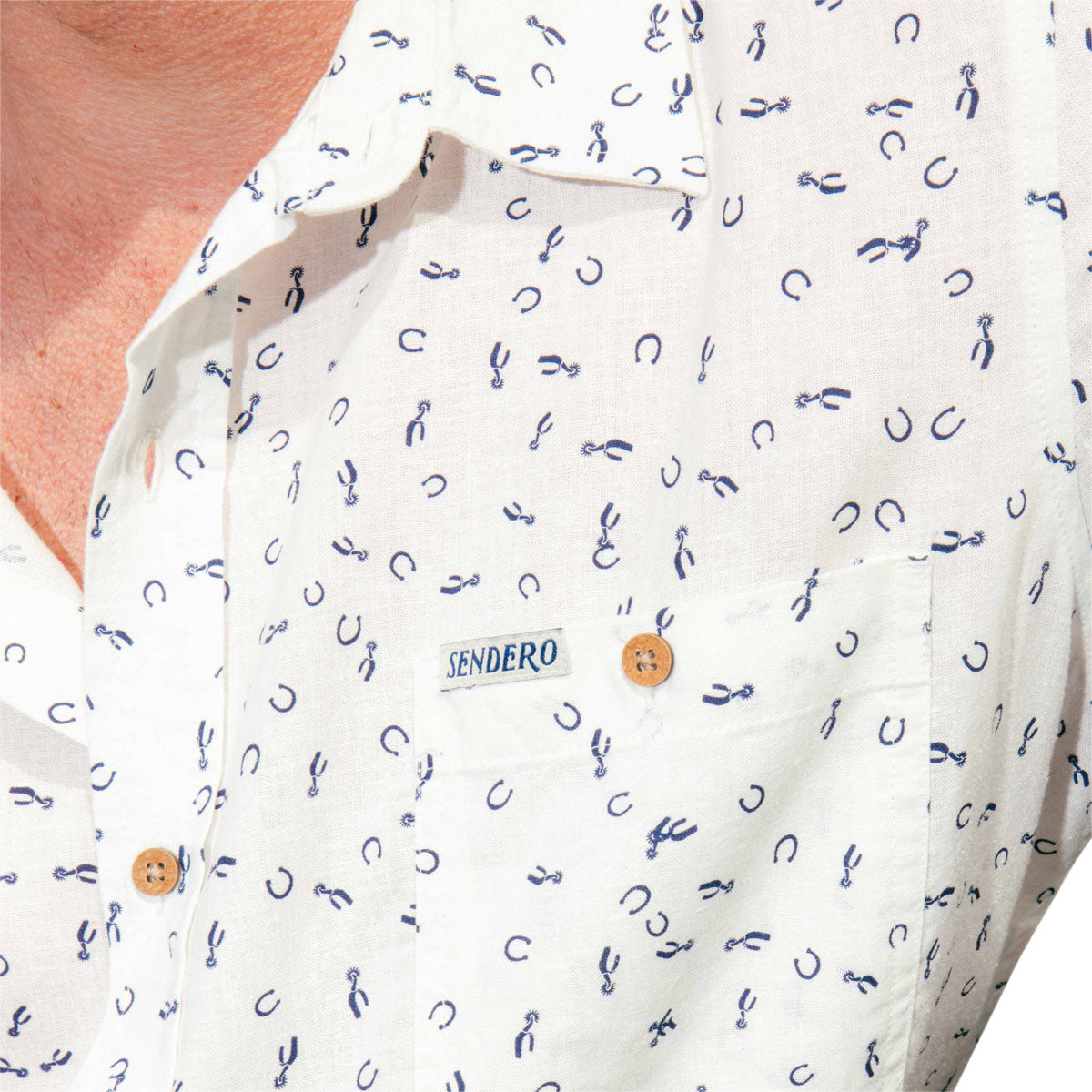 Sendero City Slicker Shirt - Best Of Luck White image 4