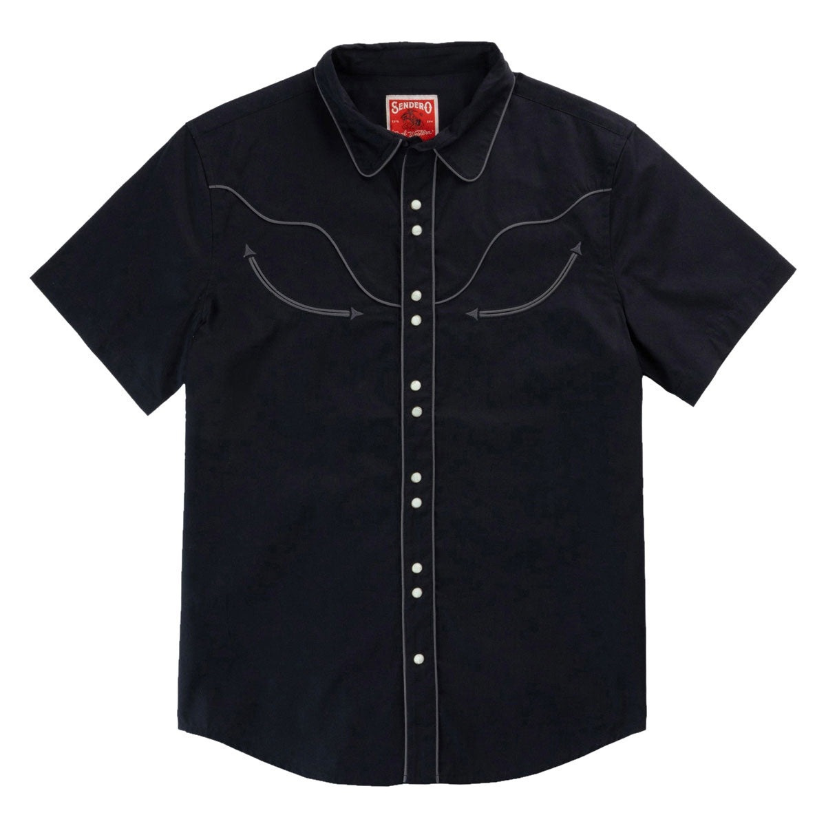 Sendero The Prescott Western Shirt - Black/Charcoal image 1