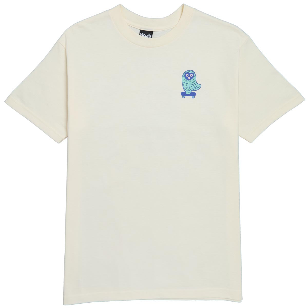 The Quiet Life Skating Owl T-Shirt - Cream image 1