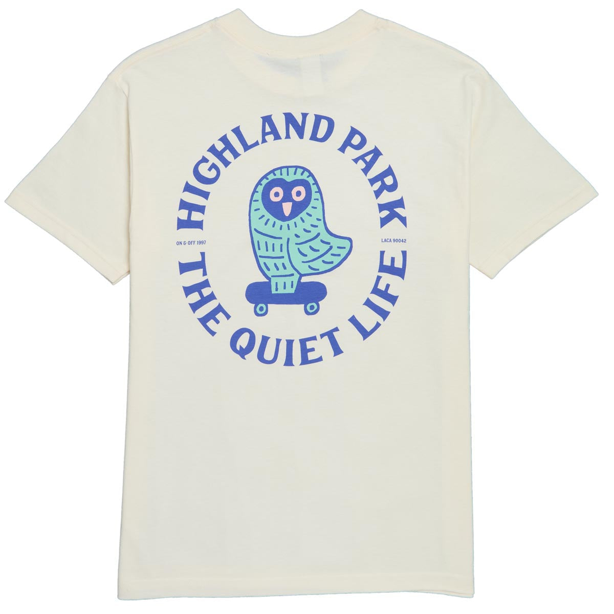 The Quiet Life Skating Owl T-Shirt - Cream image 2