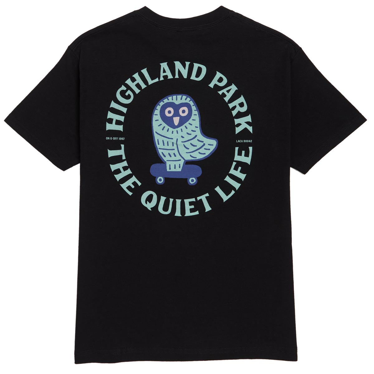 The Quiet Life Skating Owl T-Shirt - Black image 2