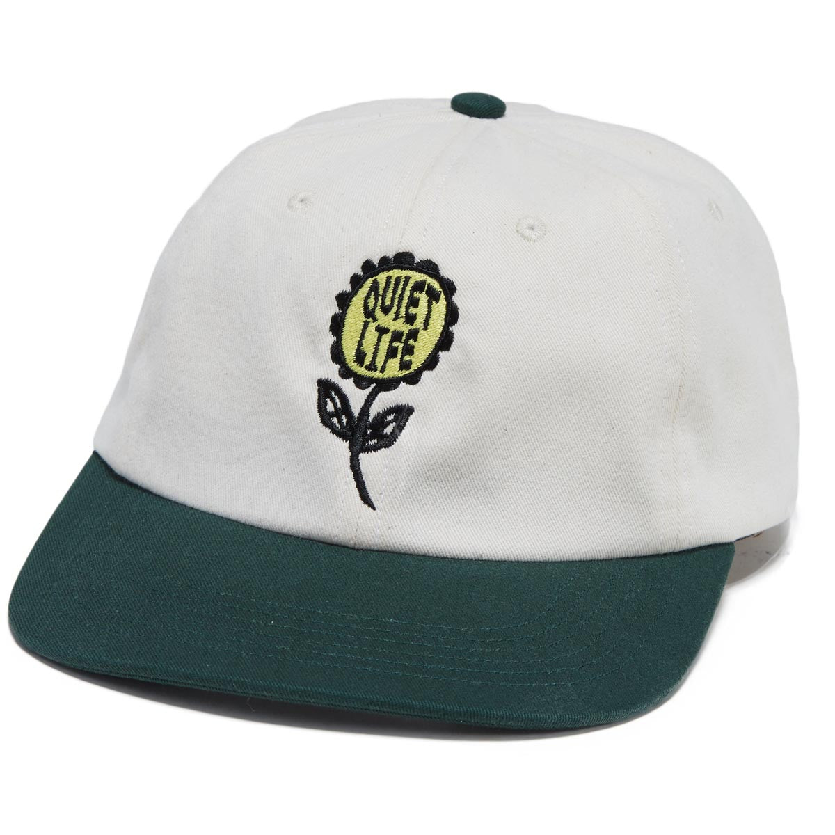 The Quiet Life Smell The Flowers Polo Hat - Cream/Green image 1