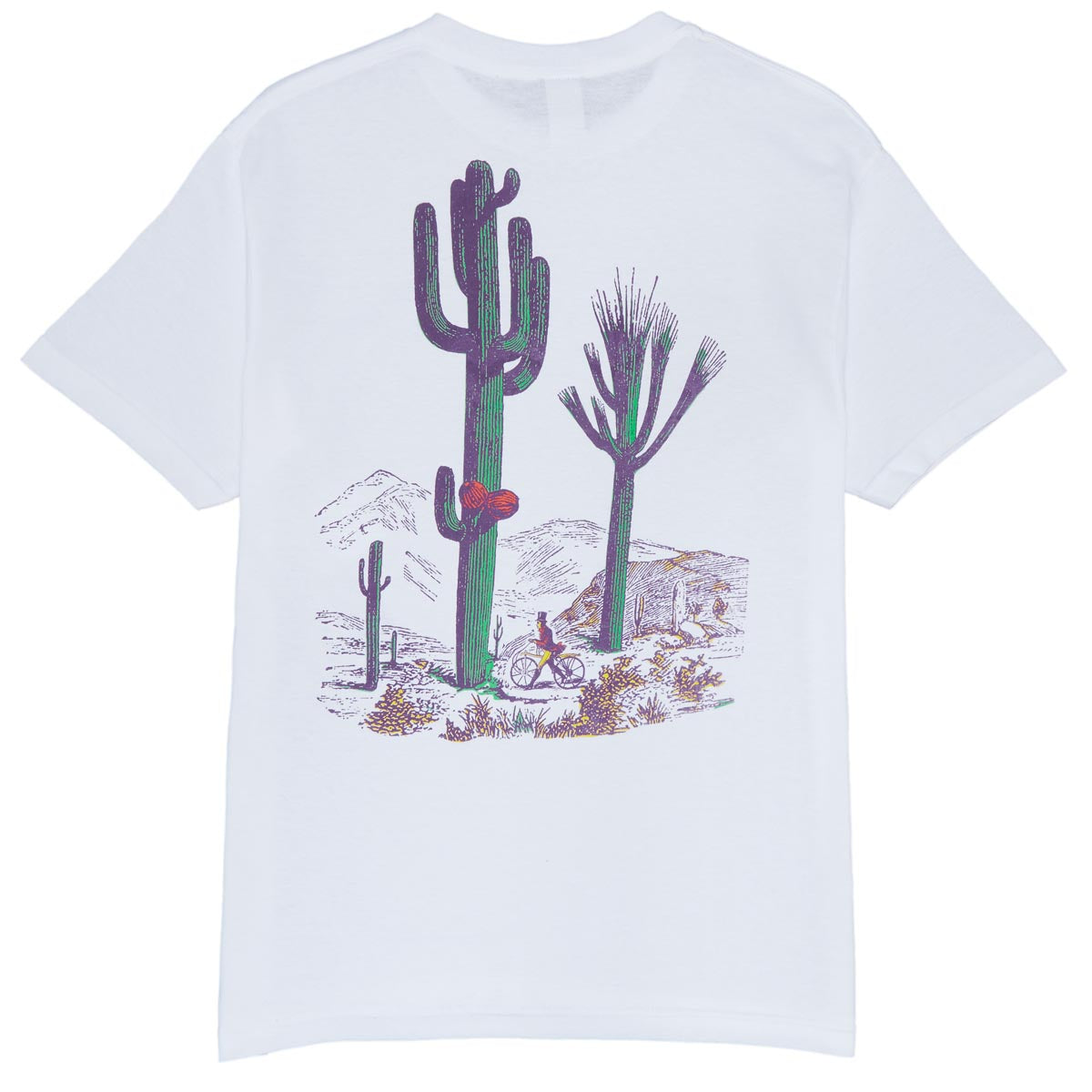 The Quiet Life Middle of Nowhere Desert Serif T-Shirt - White image 1