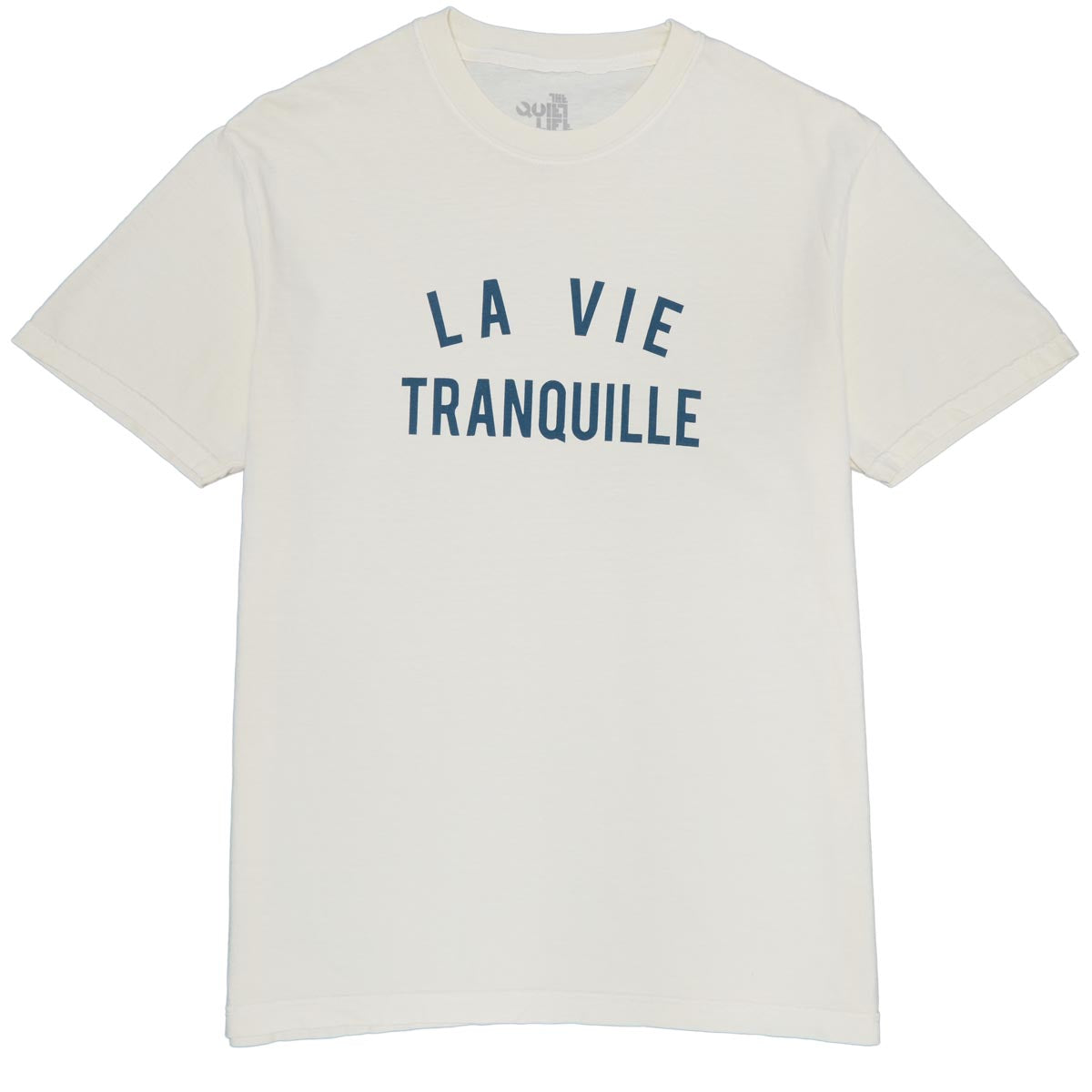 The Quiet Life La Vieranquille Pigment Dyed T-Shirt - Cream image 1