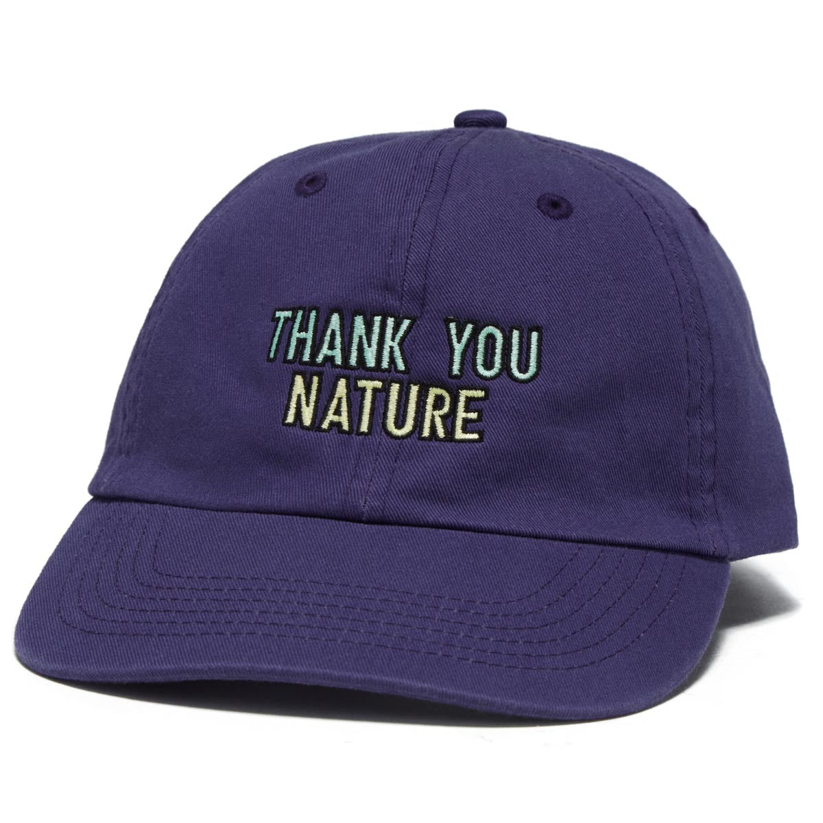 The Quiet Life Thank You Nature Dad Hat - Purple image 1