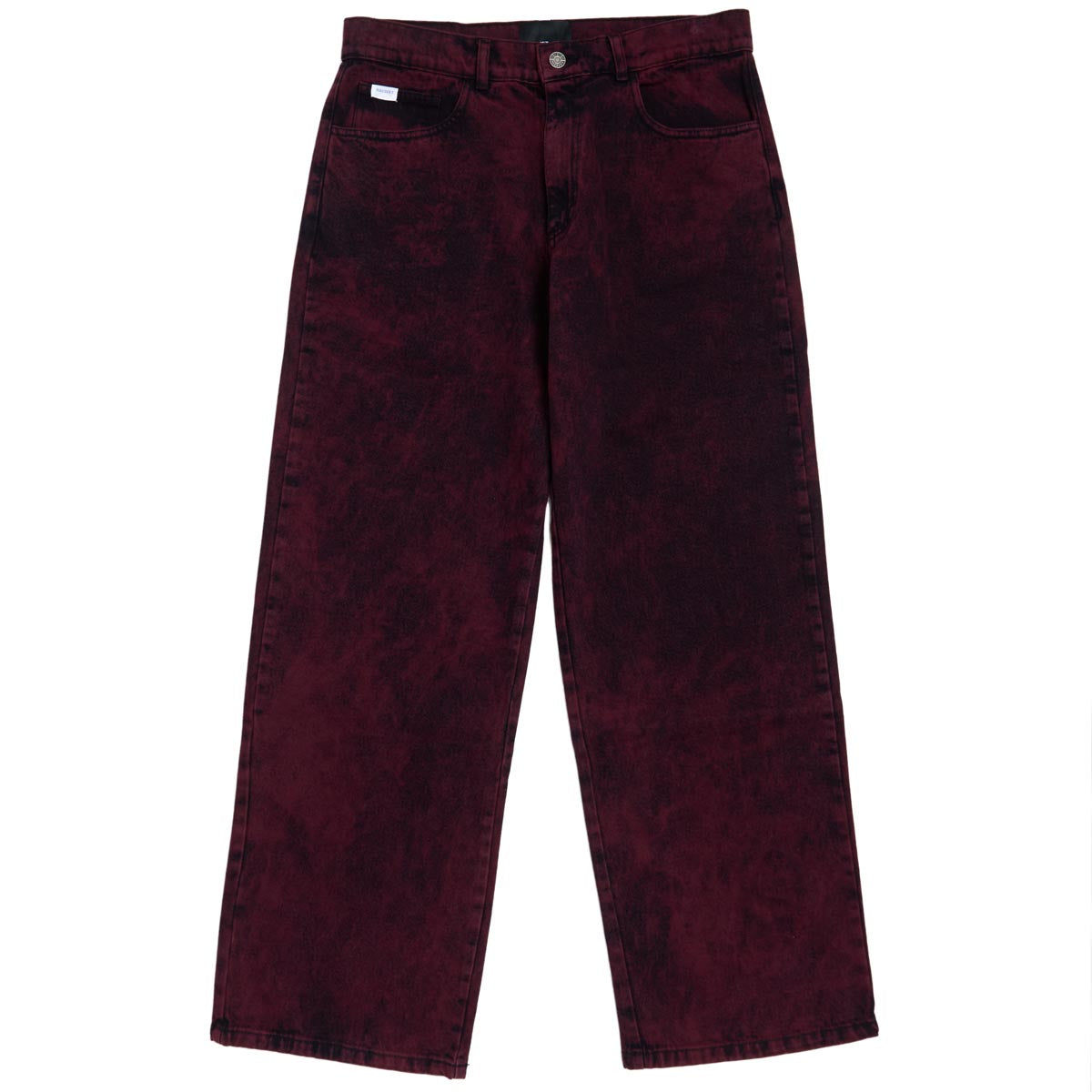 Rassvet Baggy Denim Pants - Burgundy image 1