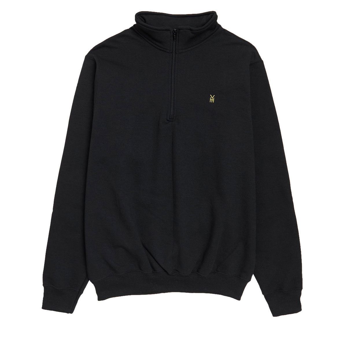 Hours Is Yours Quarter Zip Sweatshirt - Black image 1